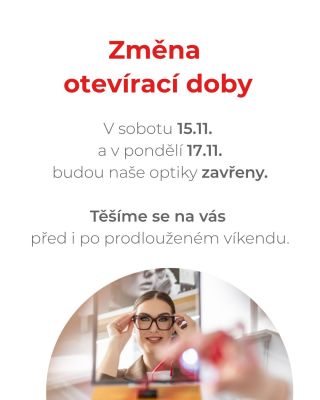 Milí zákazníci, o prodlouženém víkendu 15.–17. listopadu budeme mít zavřeno. V průběhu listopadu a prosince nás také...